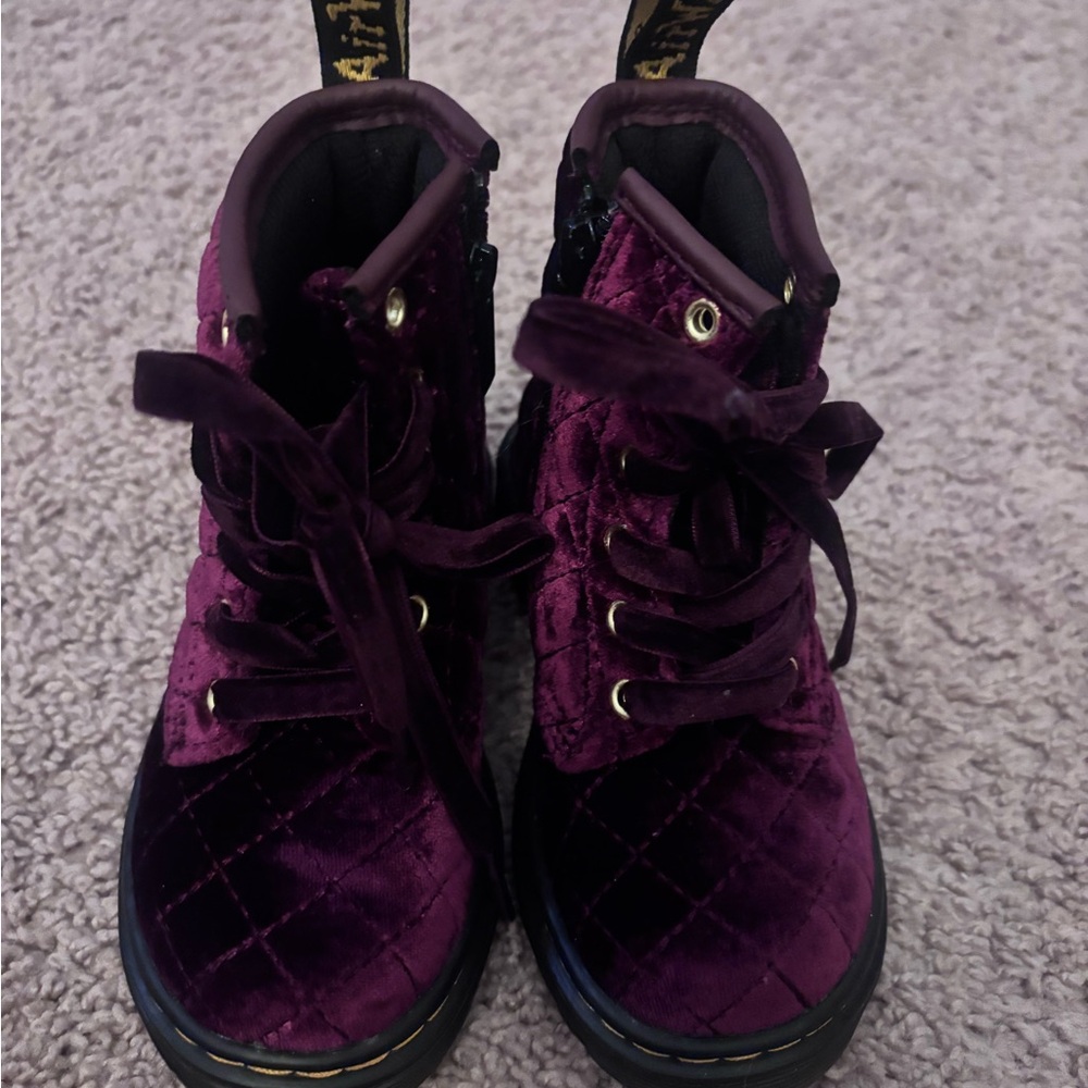 Plush Velvet Quilted Boots